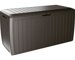 Casaria Opbergbox - Deksel Wielen 290L 117x47x60cm - Bruin