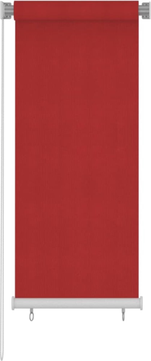 VidaLife Rolgordijn voor buiten 60x140 cm HDPE rood