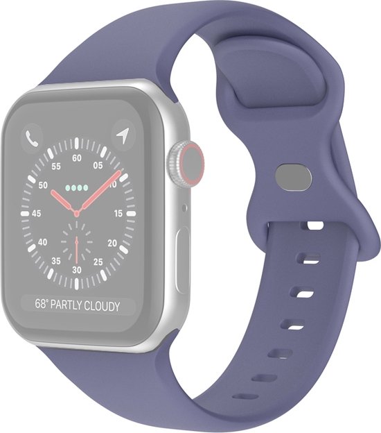 Bracelet en Siliconen (gris/bleu), adapté aux modèles Apple Watch Series (1  à 7) avec... | bol.com