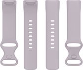 Siliconen bandje - geschikt voor Fitbit Charge 5 / Charge 6 - maat M/L - lila