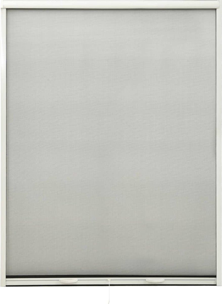 VidaLife Raamhor oprolbaar 130x170 cm wit