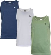 3-Pack Donnay Muscle shirt (589006) - Tanktop - Heren - Navy/White/Army Green - maat XXL
