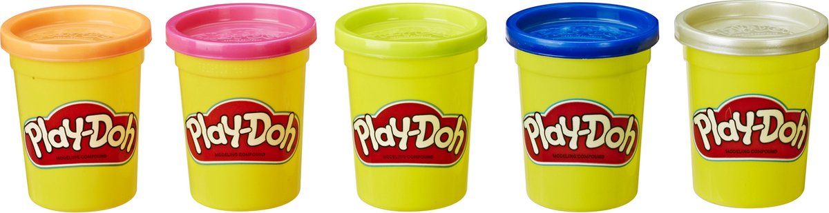 Play-Doh 4+1 Set Goud/Zilver Assorti
