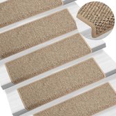 Spurtar Trapmatten Antislip Treden Voor Trappen, Heldere Antislip Tape Voor Houten Treden, Antislipbescherming Zelfklevende Strips, 15 x 60 cm, Set Van 15