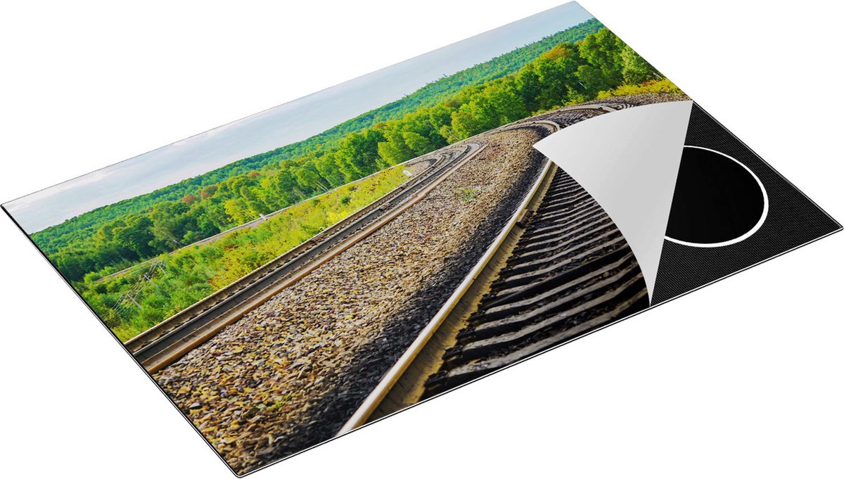 Chefcare Inductie Beschermer Rails Spoorwegen in een Bocht - 81,6x52,7 cm - Afdekplaat Inductie - Kookplaat Beschermer - Inductie Mat