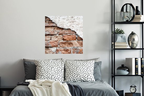 Stickers muraux - Plâtre autocollant - Plâtre - Pierres - Mur - Brique - 50x50 cm - Film adhésif - Stickers muraux Chambre d'enfant - Papier peint autocollant - Papier peint autocollant - Film autocollant