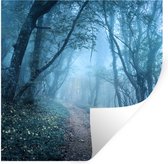 Stickers Stickers muraux - Arbres - Nature - Brouillard - 120x120 cm - Film adhésif XXL