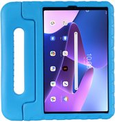 Cazy Lenovo Tab M10 Plus 3rd Gen hoes Kinderen - 10.6 inch - Kids proof back cover - Draagbare tablet kinderhoes met handvat – Blauw