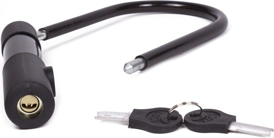 Stahlex Beugelslot - Veiligheidscategorie B - 15 x 18.5 cm - Inclusief 2 sleutels - Zwart van Stahlex — afbeelding 3