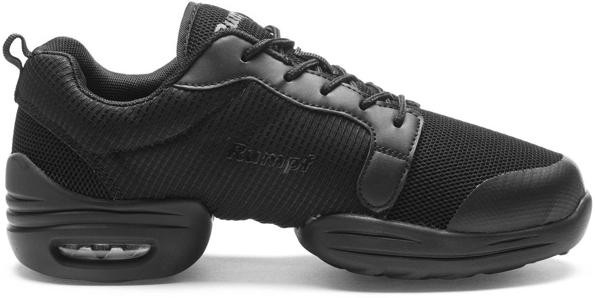 Dansschoenen Rumpf Pebble 1516 - Unisex - Jazz - Hiphop - Zumba Schoenen Dames - Trainingsschoenen - Salsa Danssneaker - Ademend - Zwart - Maat 41,5