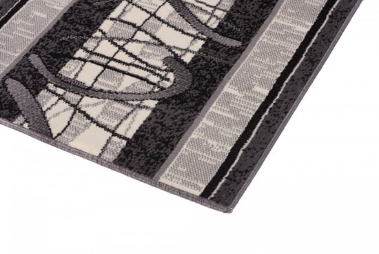 Tapiso Dream Runner Grijs Tapis Couloir Taille - 100x150