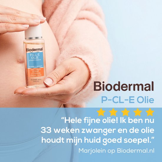 Biodermal P-CL-E Olie - Huidolie - Huidverzorging voor striae, littekens en droge huid - Huidolie 75 ml - Biodermal