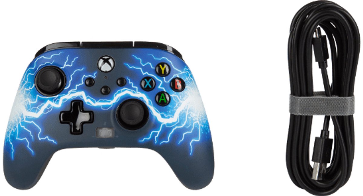 PowerA Geavanceerde Bedrade Controller - Xbox Series X + S & Xbox One - Arc Lightning – foto 2