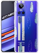 Realme GT Neo 3 Hoesje Feathers Pattern - Designed by Cazy