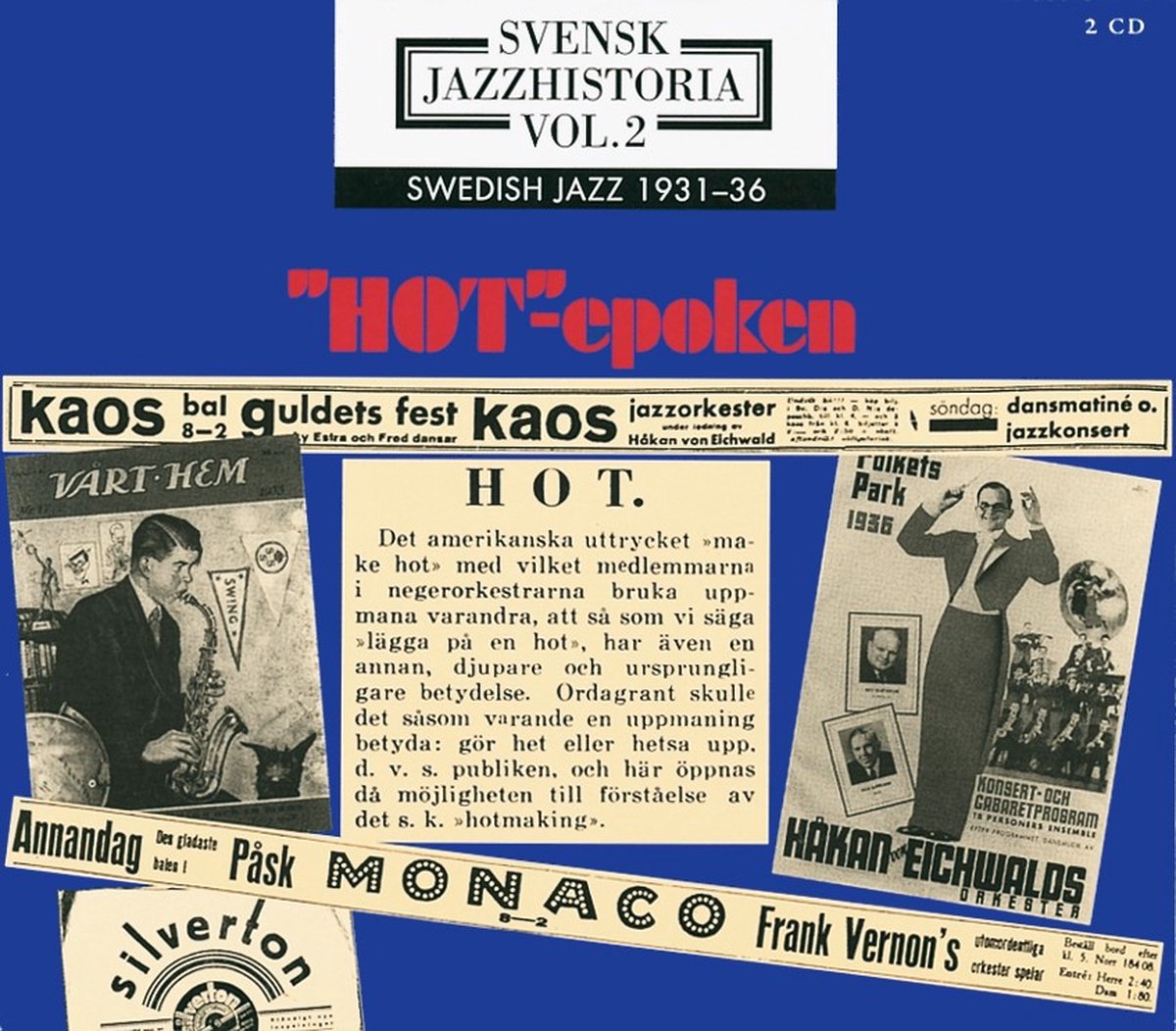 Various Artists - Svensk Jazzhistoria Vol. 2 - "HOT"-epoken 1930-1936 (2 CD)