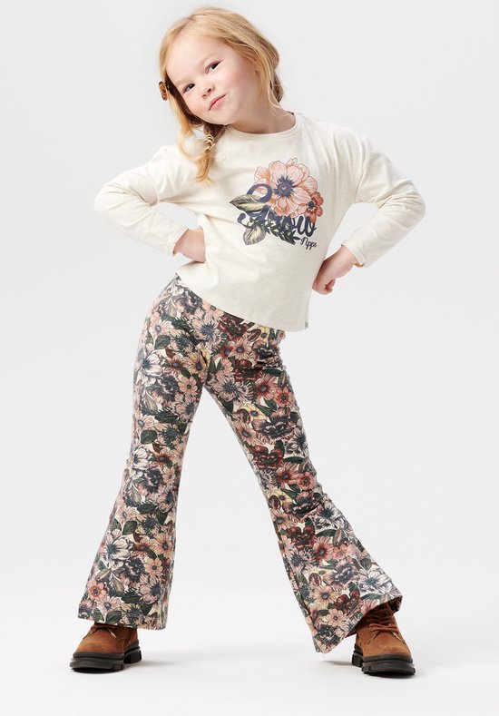 Noppies Kingsville Oatmeal Longsleeve Girls Tee Noppies Kingsville Oatmeal Longsleeve Girls Tee