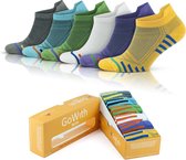 GoWith-bamboe sokken-sneaker sokken-6 paar-enkel sokken-sportsokken-naadloze sokken-cadeau sokken-35-40