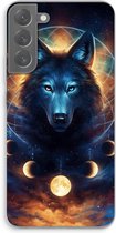 Case Company® - Hoesje geschikt voor Samsung Galaxy S22 Plus hoesje - Wolf Dreamcatcher - Soft Cover Telefoonhoesje - Bescherming aan alle Kanten en Schermrand