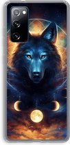 Case Company® - Hoesje geschikt voor Samsung Galaxy S20 FE / S20 FE 5G hoesje - Wolf Dreamcatcher - Soft Cover Telefoonhoesje - Bescherming aan alle Kanten en Schermrand