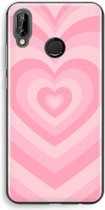 Case Company® - Hoesje geschikt voor Huawei P20 Lite hoesje - Hart Roos - Soft Cover Telefoonhoesje - Bescherming aan alle Kanten en Schermrand