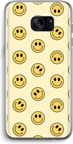 Case Company® - Hoesje geschikt voor Samsung Galaxy S7 Edge hoesje - Smiley N°2 - Soft Cover Telefoonhoesje - Bescherming aan alle Kanten en Schermrand