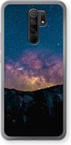 Case Company® - Hoesje geschikt voor Xiaomi Redmi 9 hoesje - Travel to space - Soft Cover Telefoonhoesje - Bescherming aan alle Kanten en Schermrand