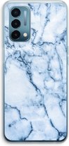 Case Company® - Coque OnePlus Nord N200 5G - Marbre Blauw - Coque Souple pour Téléphone - Protection Tous Côtés et Bord d'Écran