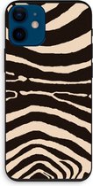 Case Company® - Hoesje geschikt voor iPhone 12 mini hoesje - Arizona Zebra - Biologisch Afbreekbaar Telefoonhoesje - Bescherming alle Kanten en Schermrand