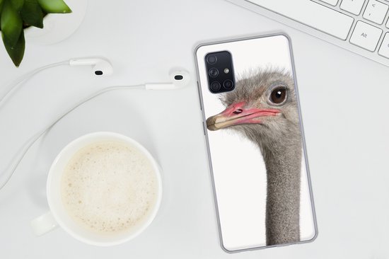 Coque Samsung Galaxy A51 - Autruche - Enfants - Garçons - Filles - Coque de téléphone en Siliconen