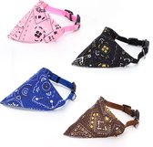 Nobleza ZIC - Honden bandana - 4 Stuks - Hondenbandana - Cadeau Hond - Halsband Met Zakdoek - B1.5 x L25-40 CM