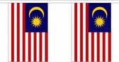Ligne drapeau de luxe Malaisie 9 m