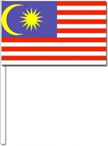 10 drapeaux flottants Malaisie 12 x 24 cm