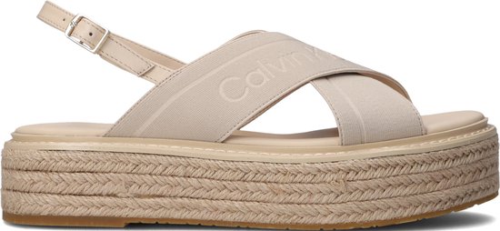 Calvin Klein Flatform Wedge Sandal He Sandalen - Dames - Beige - Maat 40 |  bol.com