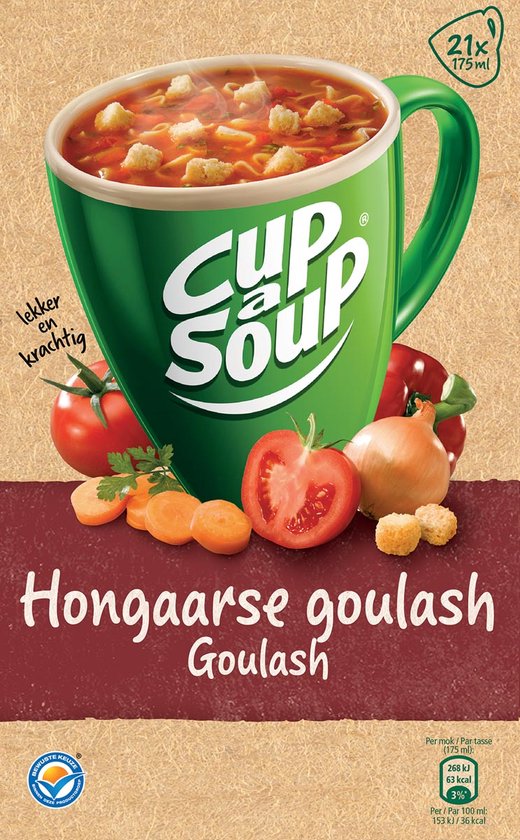 Unox CupaSoup Hongaarse Goulash Soep 21 x 175 ml