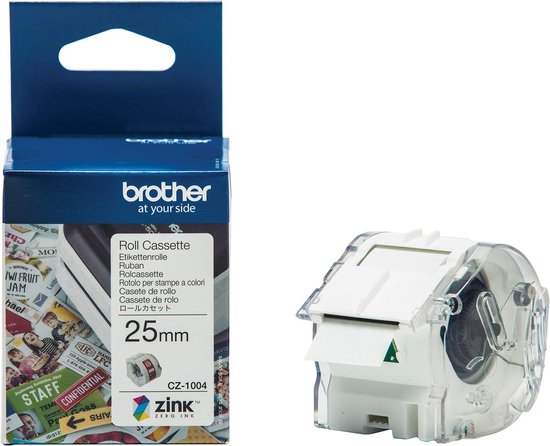 Qoltec Klebeband für BROTHER DK-22205 62 mm x 30,48 m Baltas