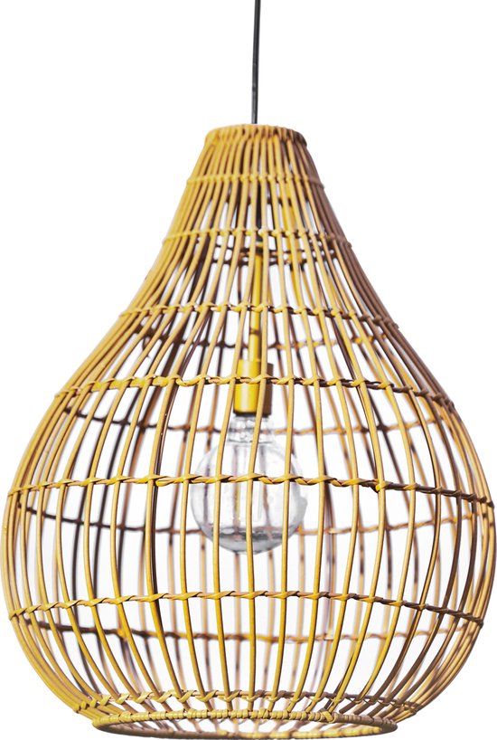 Teamson Home Zonne-Energie Geweven Hangend Lamp Licht - Tuindecoratie - Met Lichtdimmer, Timer & Afstandsbediening