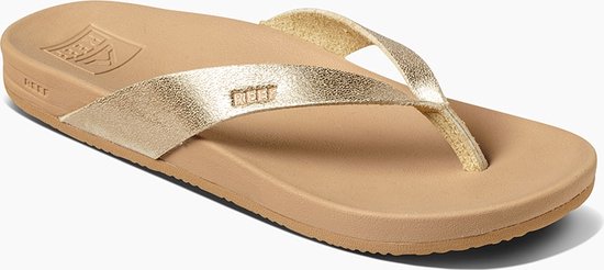 Reef Cushion Courttan/Champagne Dames Slippers - Bruin/Goud - Maat 38,5