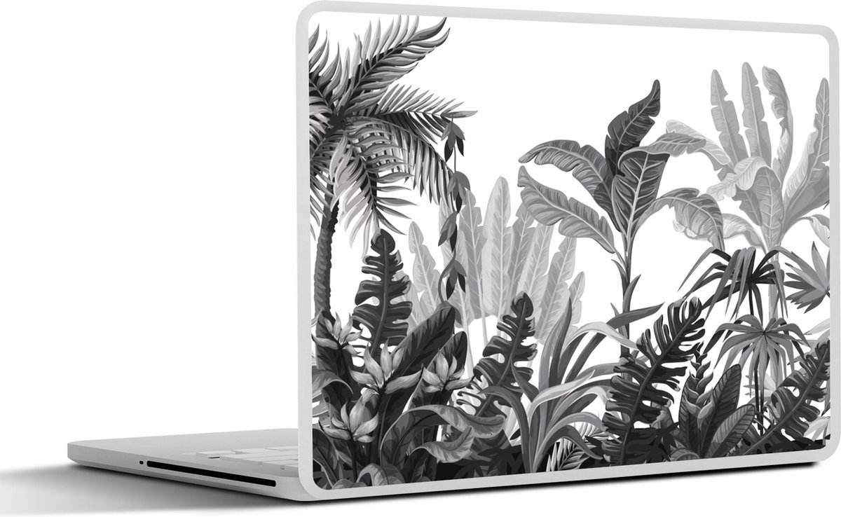 Laptop sticker - 14 inch - Design - Jungle - Bladeren - 32x5x23x5cm - Laptopstickers - Laptop skin - Cover