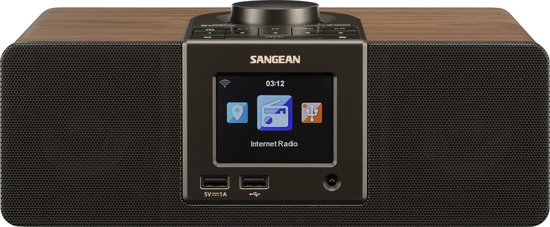 Sangean - WFR-32, DAB internetradio bluetooth AUX, hout