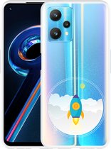 Realme 9 Pro Hoesje To the Moon - Designed by Cazy