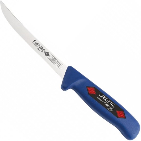 Foto: Eikaso solingen flexibel vis fileermes 16 cm ergonomisch blauw handvat