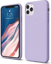 Iphone 11 Pro hoesje - siliconen case - telefoonhoesje - lila paars