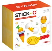 Stick-O Kookset- 16 onderdelen- magnetisch speelgoed- speelgoed 1 jaar- peuter speelgoed jongens en meisjes- baby speelgoed- speelgoed jongens 2 jaar