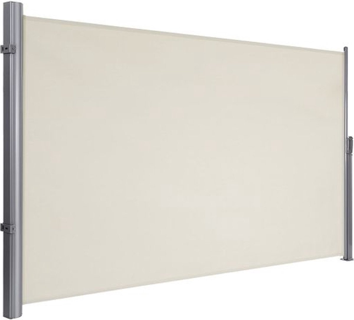 IN.HOMEXL Loralee- Windschermen - Zijluifel - Tuinscherm - Uittrekbaar Windscherm- Aluminium - 200 x 300 cm - Beige