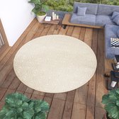 Tapiso Viera Rond Tuintapijt Buiten Binnen Indoor Outdoor Vloerkleed Maat- 120x120