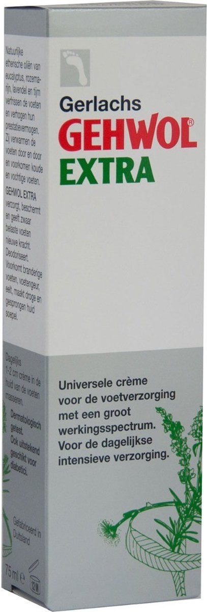 ontmoeten definitief Gewoon doen Gehwol Extra - Voetbescherming - Verzorgende Voetcrème - Tube 75ml | bol.com