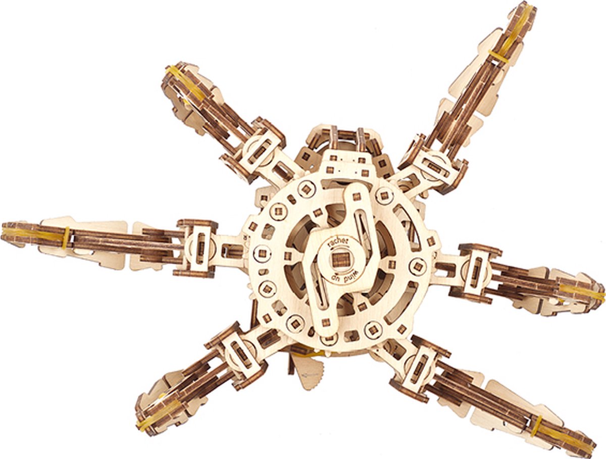 UGEARS Houten 3D Model - Hexapod Verkenner — afbeelding 10