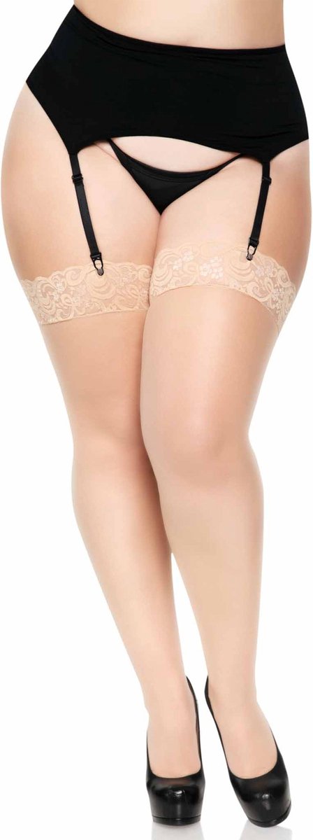 Sheer backseam stockings +