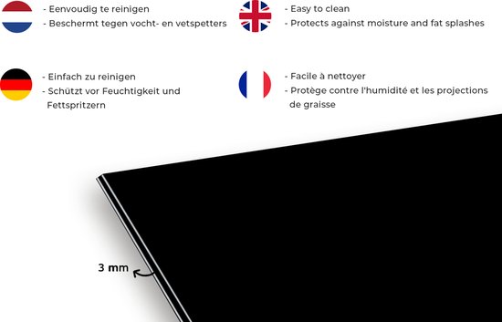 Spatscherm keuken 80x55 cm - Kookplaat achterwand Quotes - Spreuken - Zout, maar ook zoet - Koken - Muurbeschermer - Spatwand fornuis - Hoogwaardig aluminium