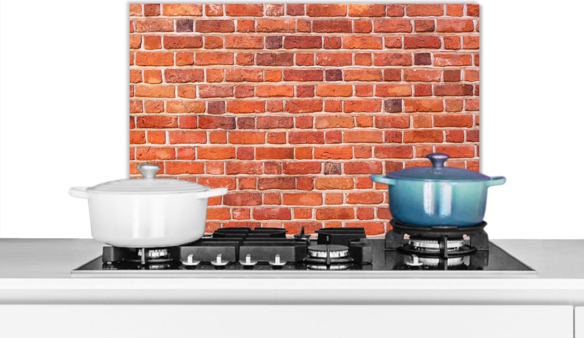 Spatscherm - Muren - Robuust - Baksteen - Spatwand - Keuken achterwand - 60x40 cm